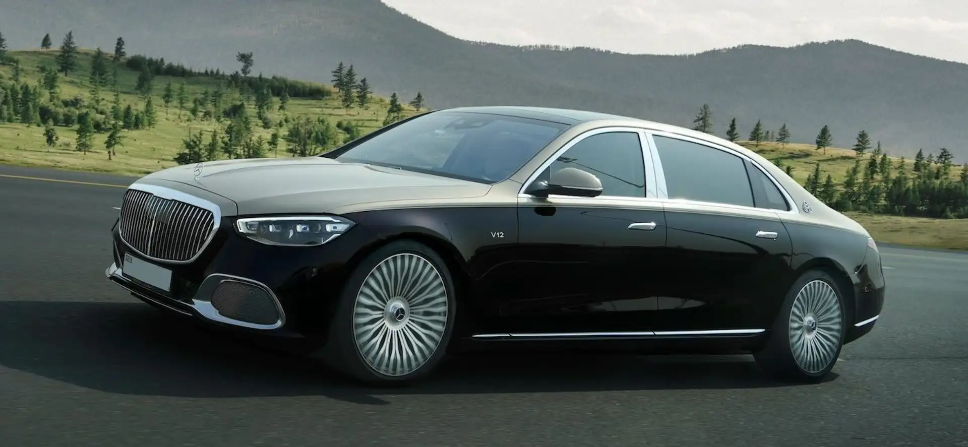 Front view of the Mercedes-Maybach S 650.